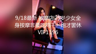 9/18最新 按摩店25岁少女全身按摩非要吃鸡干一炮才罢休VIP1196